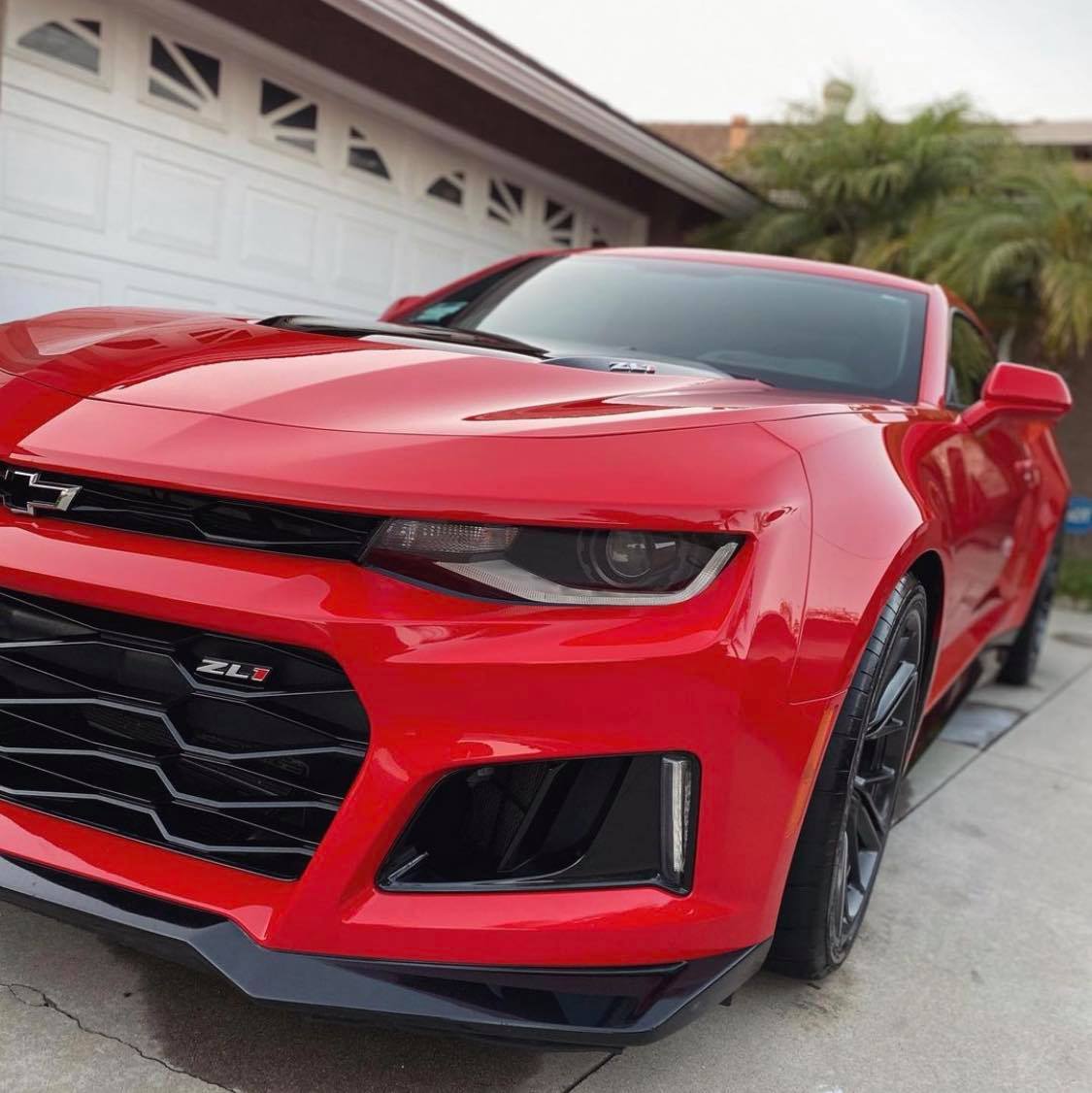 Red Chevrolet Camaro ZL1 detailed at Zoz Express Rochester MN